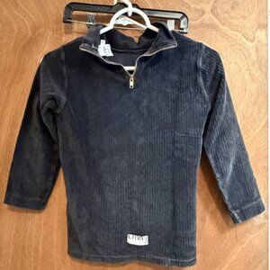 Girl size 10 Velour Black Pullover Sweater by LMN